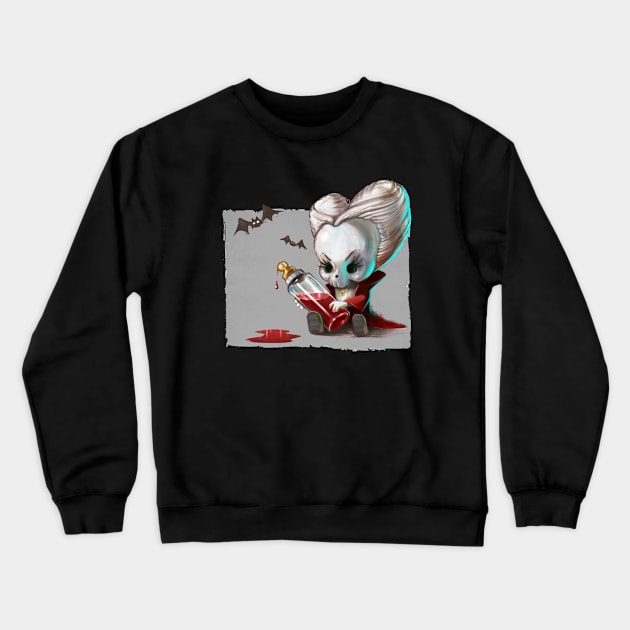 Cupcake Crossbones Baby Stoker Crewneck Sweatshirt by cucacb